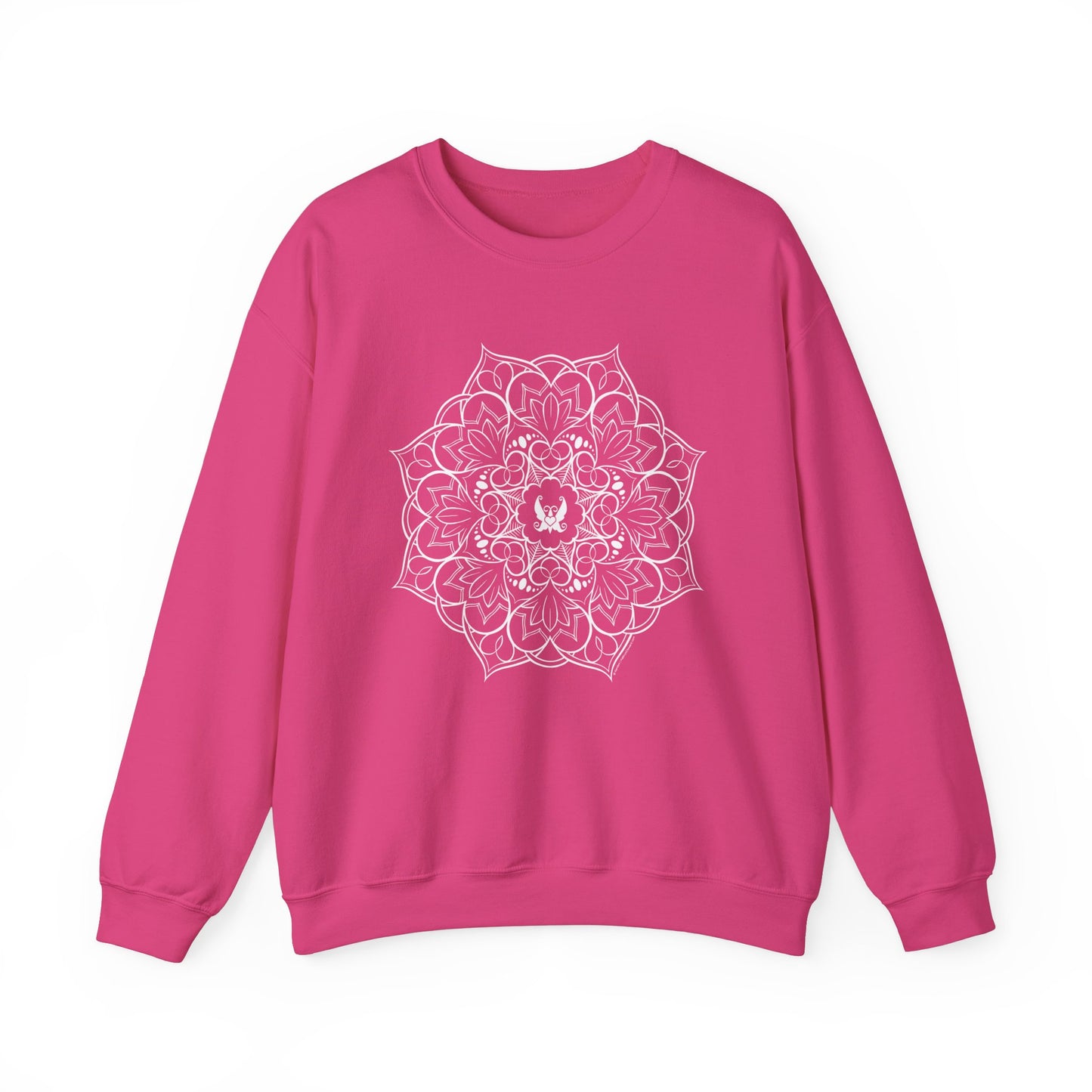 Mandala (White) Heavy Blend™ Crewneck Sweatshirt