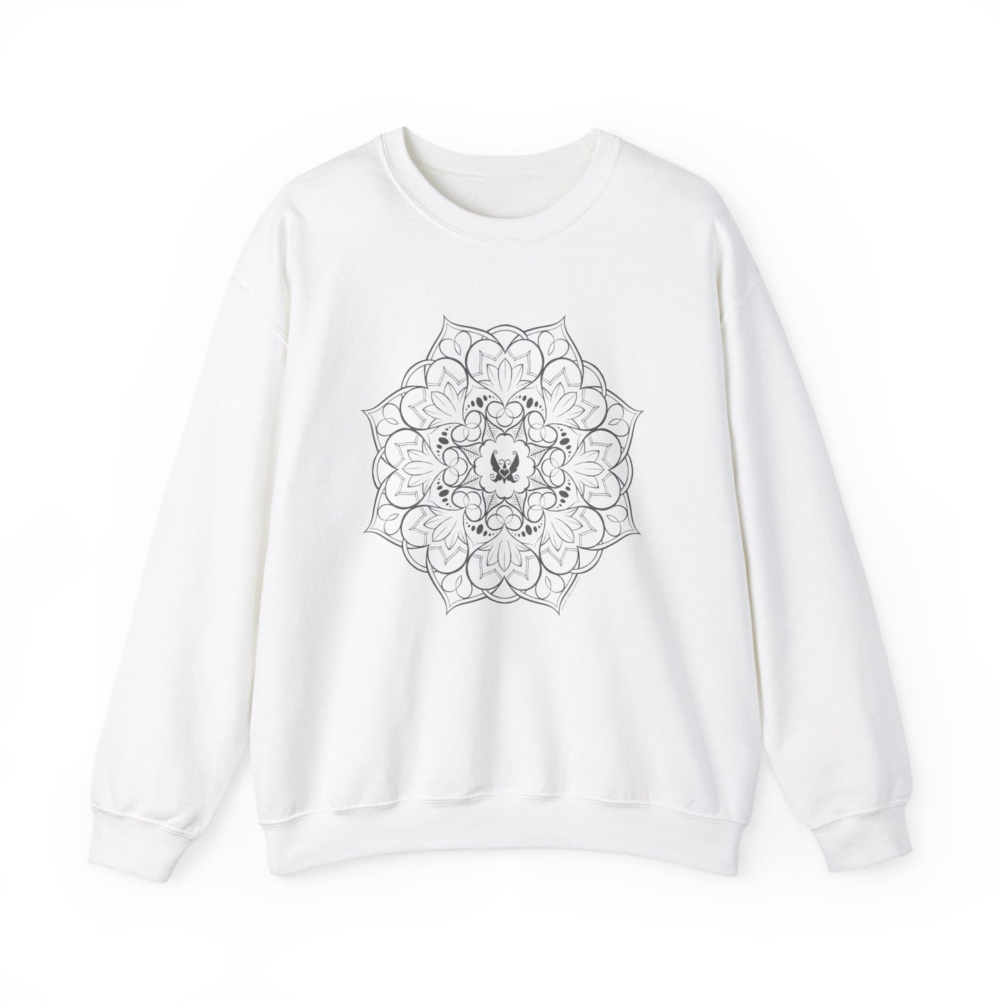 Mandala (Grey) Heavy Blend™ Crewneck Sweatshirt