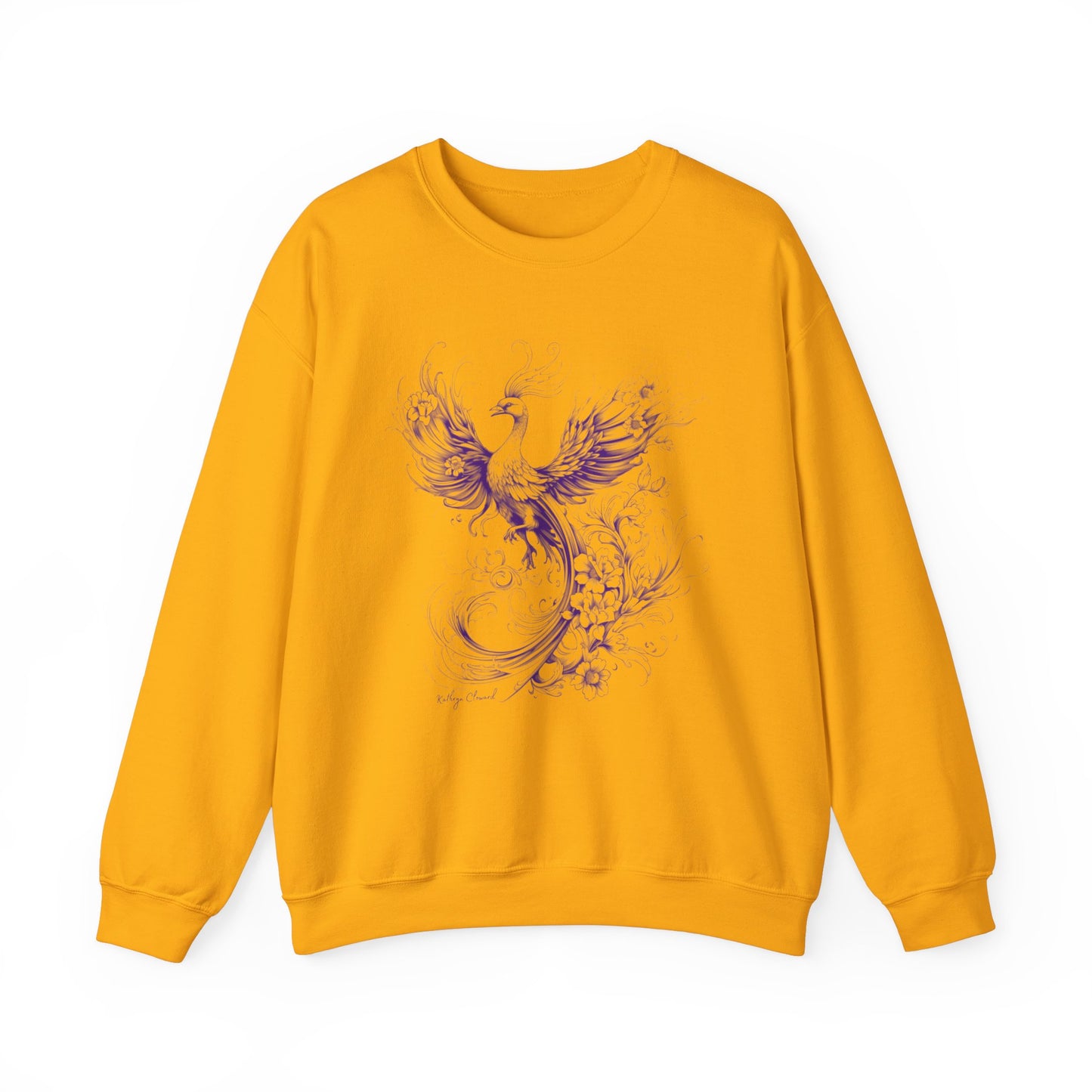 Phoenix Rising (Purple) Heavy Blend™ Crewneck Sweatshirt