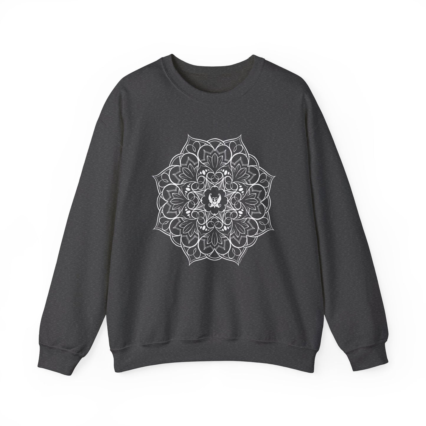 Mandala (White) Heavy Blend™ Crewneck Sweatshirt