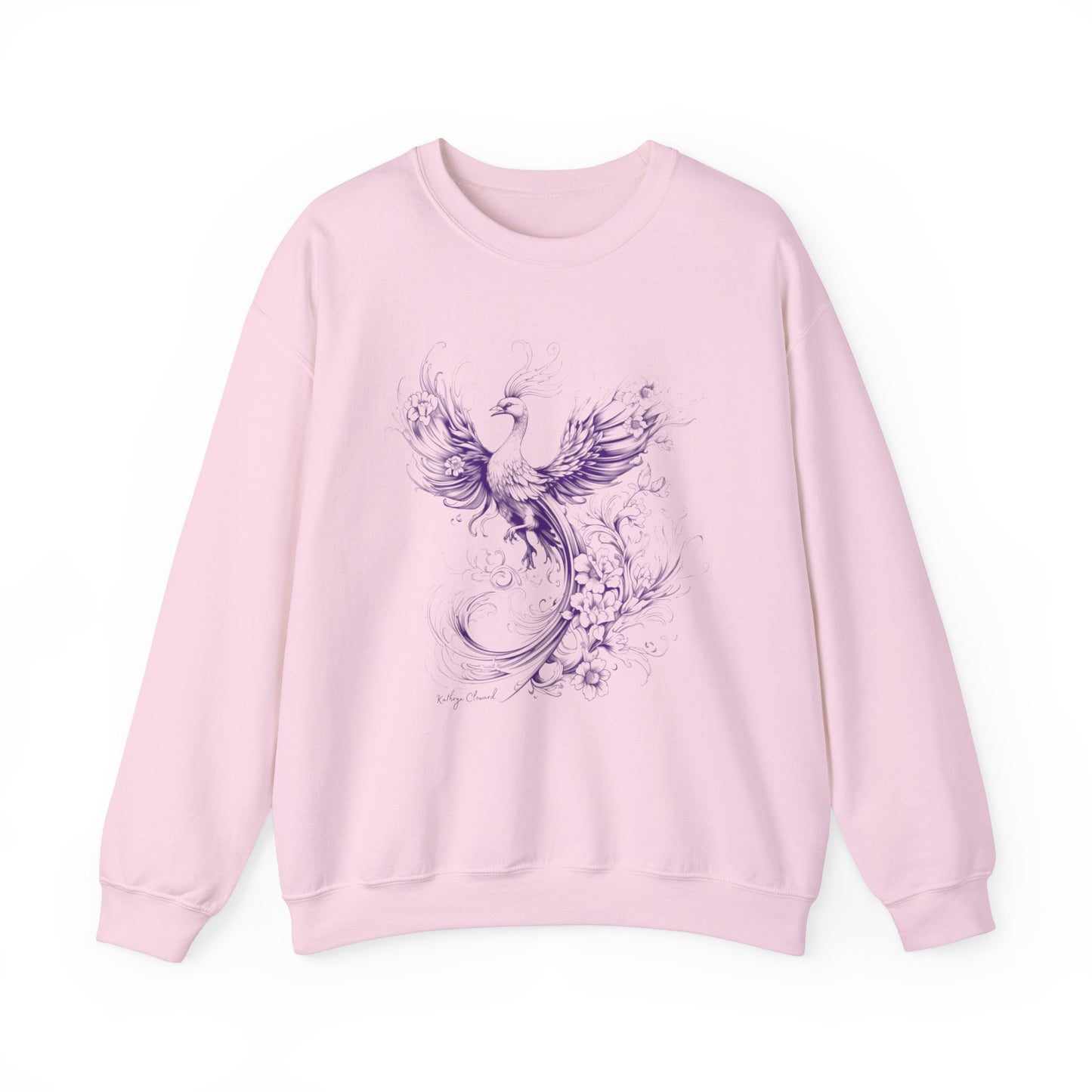 Phoenix Rising (Purple) Heavy Blend™ Crewneck Sweatshirt