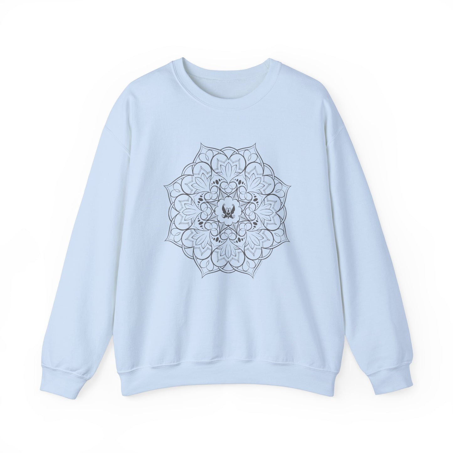 Mandala (Grey) Heavy Blend™ Crewneck Sweatshirt