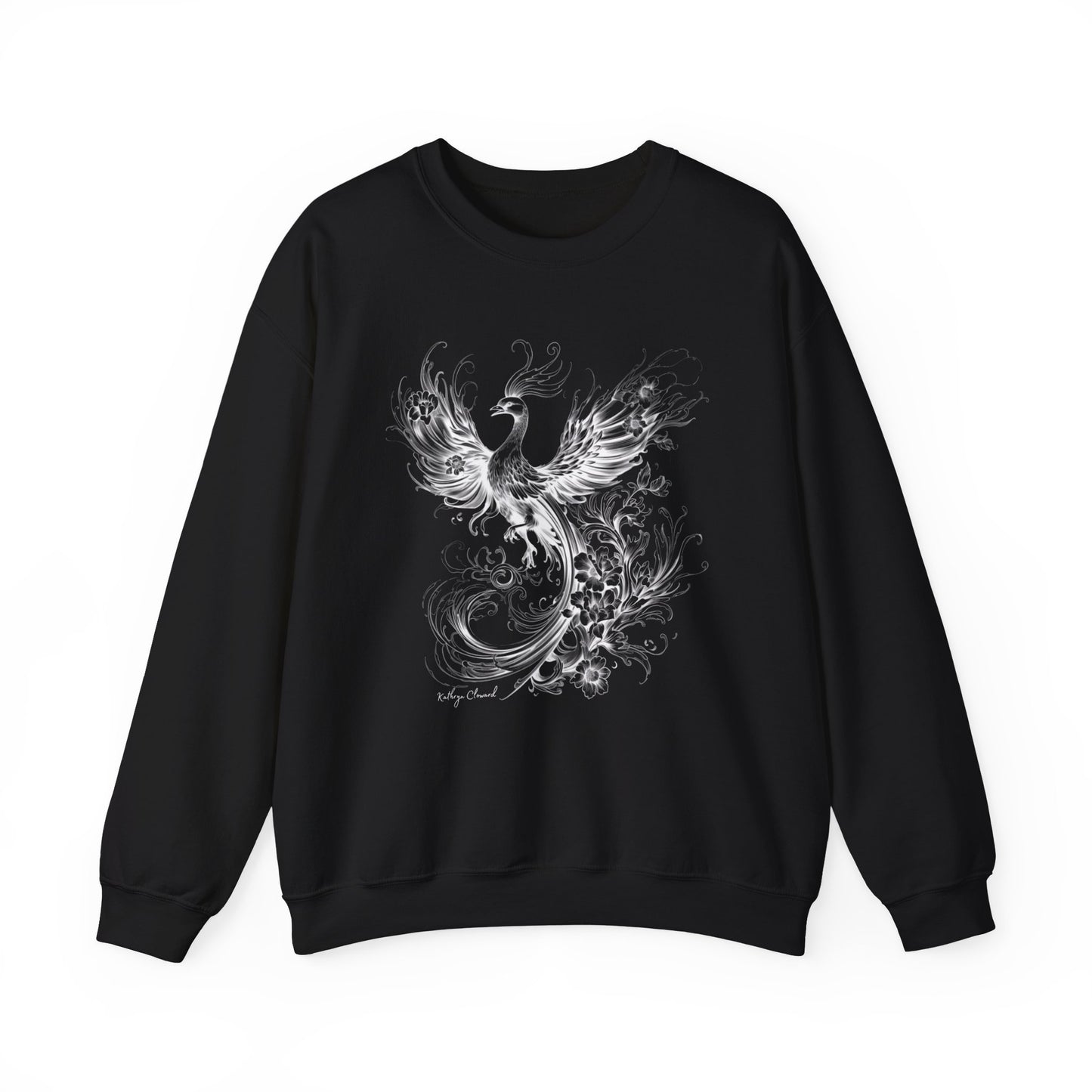 Phoenix Rising (White) Heavy Blend™ Crewneck Sweatshirt