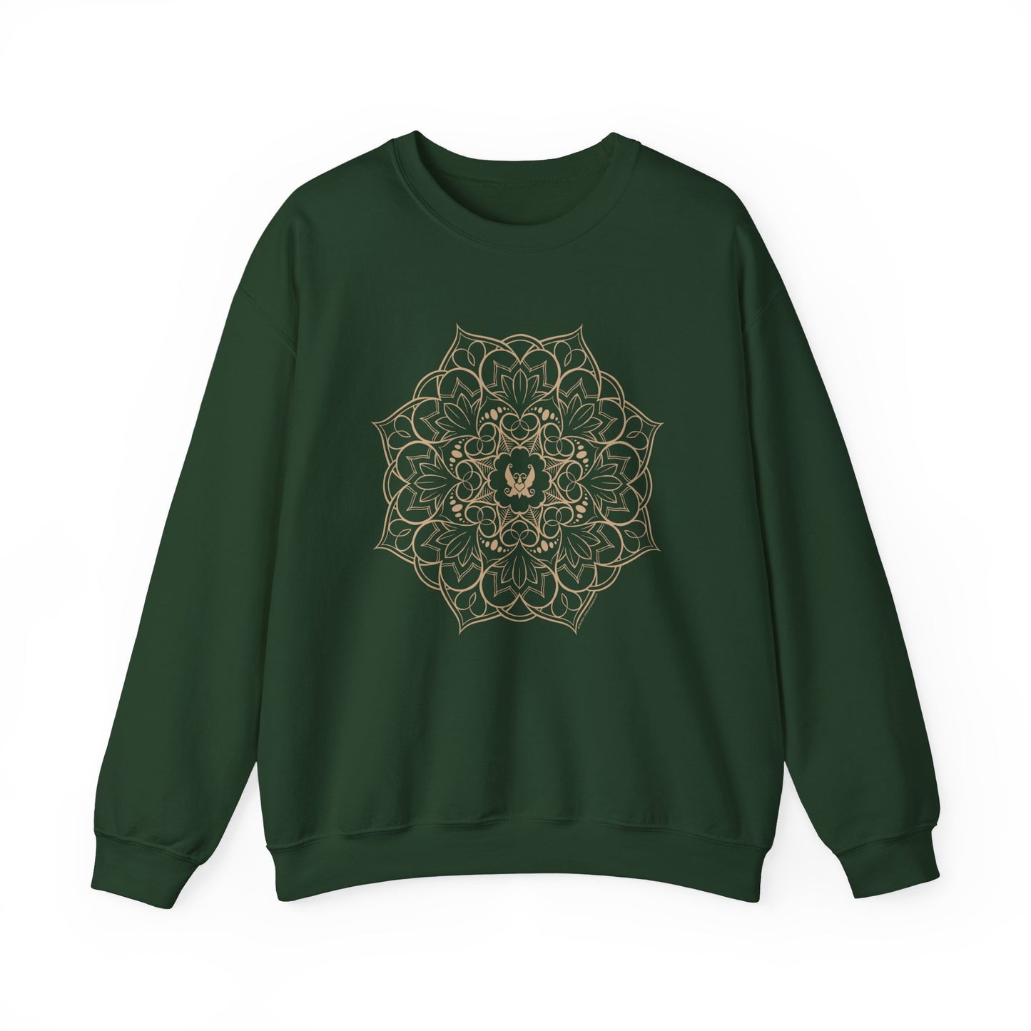 Mandala (Tan) Heavy Blend™ Crewneck Sweatshirt