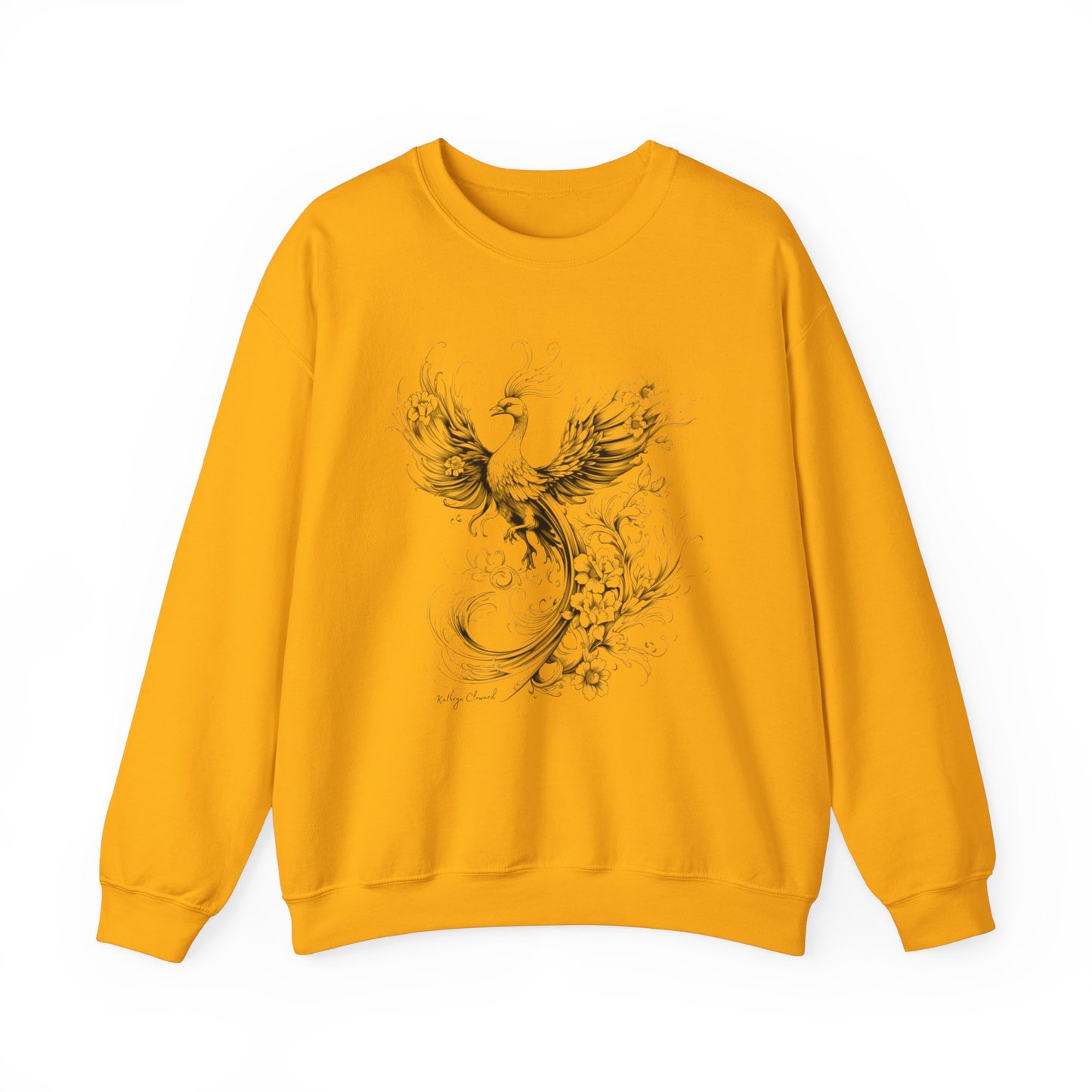 Phoenix Rising (Black) Heavy Blend™ Crewneck Sweatshirt