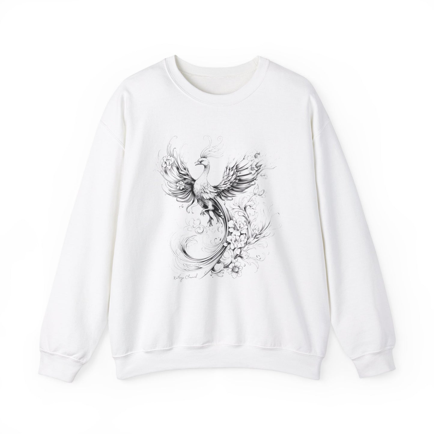 Phoenix Rising (Black) Heavy Blend™ Crewneck Sweatshirt