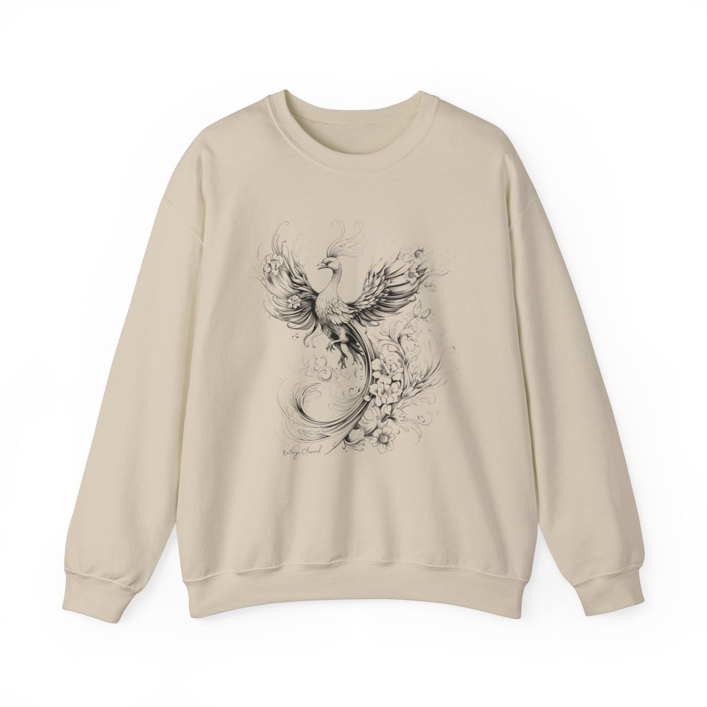 Phoenix Rising (Black) Heavy Blend™ Crewneck Sweatshirt