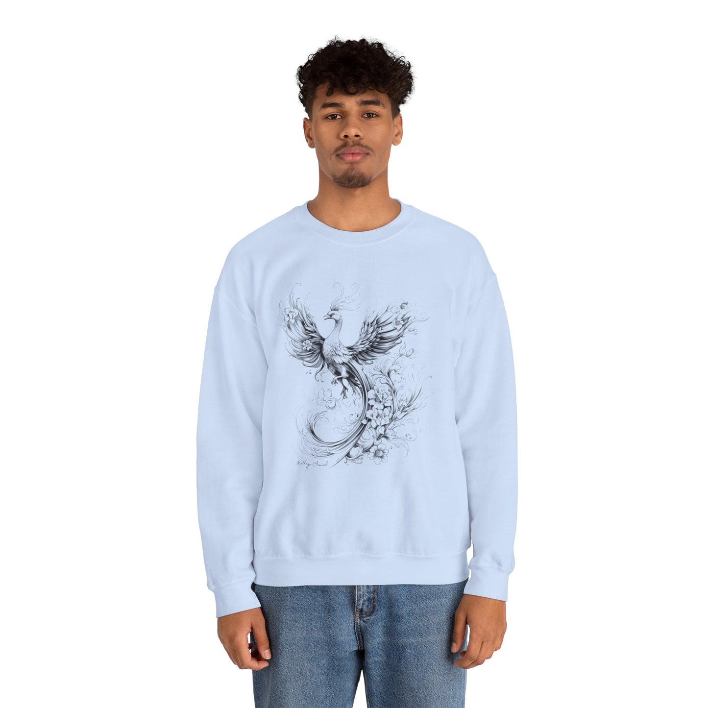 Phoenix Rising (Black) Heavy Blend™ Crewneck Sweatshirt