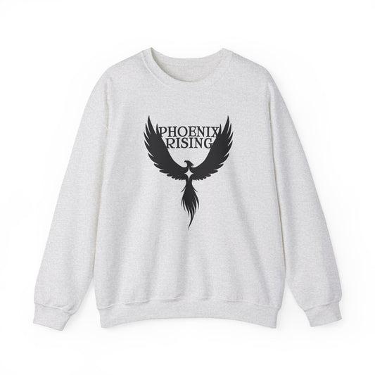 Phoenix Rising Black with Star Crewneck Sweatshirt