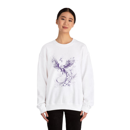 Phoenix Rising (Purple) Heavy Blend™ Crewneck Sweatshirt