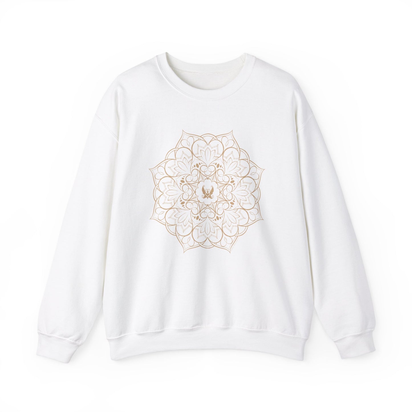 Mandala (Tan) Heavy Blend™ Crewneck Sweatshirt