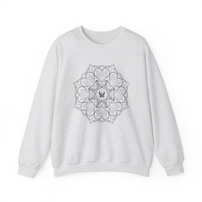 Mandala (Grey) Heavy Blend™ Crewneck Sweatshirt