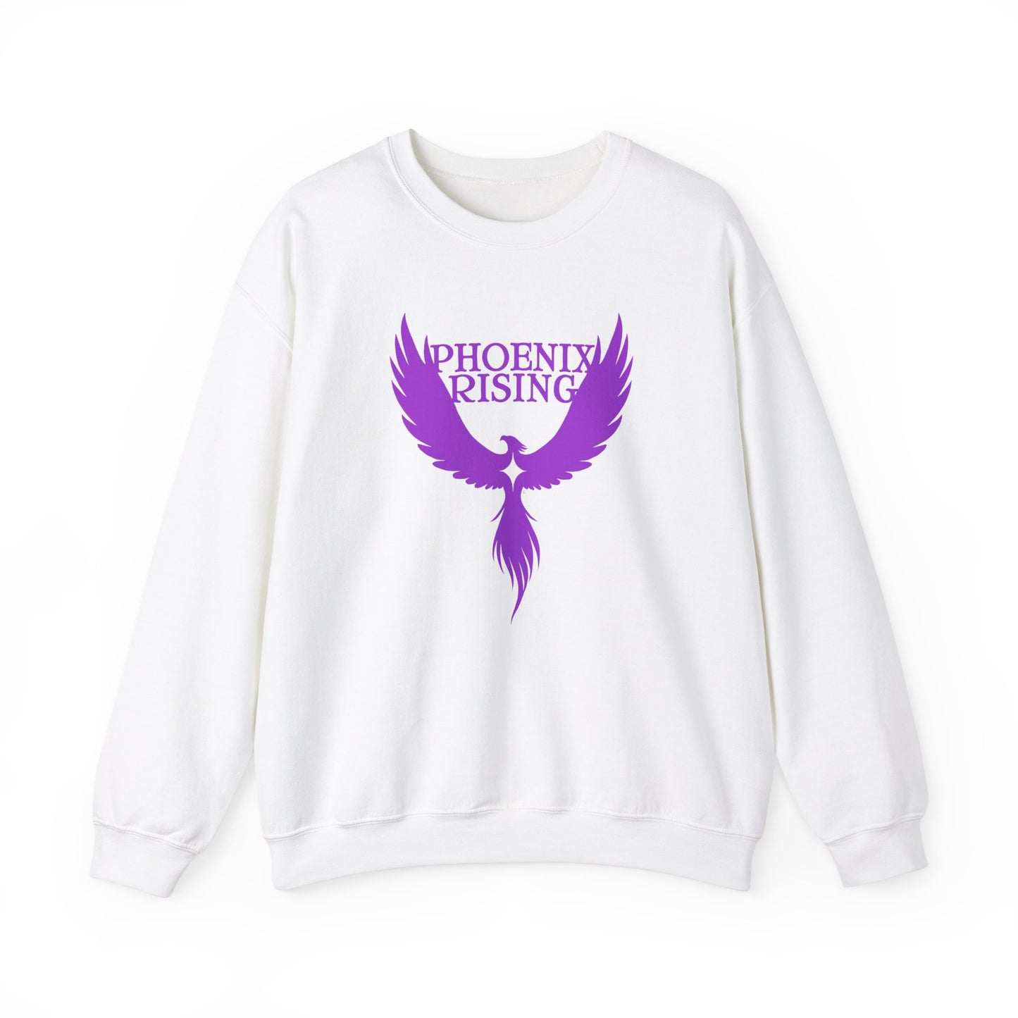 Phoenix Rising Purple with Star Crewneck Sweatshirt
