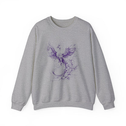 Phoenix Rising (Purple) Heavy Blend™ Crewneck Sweatshirt