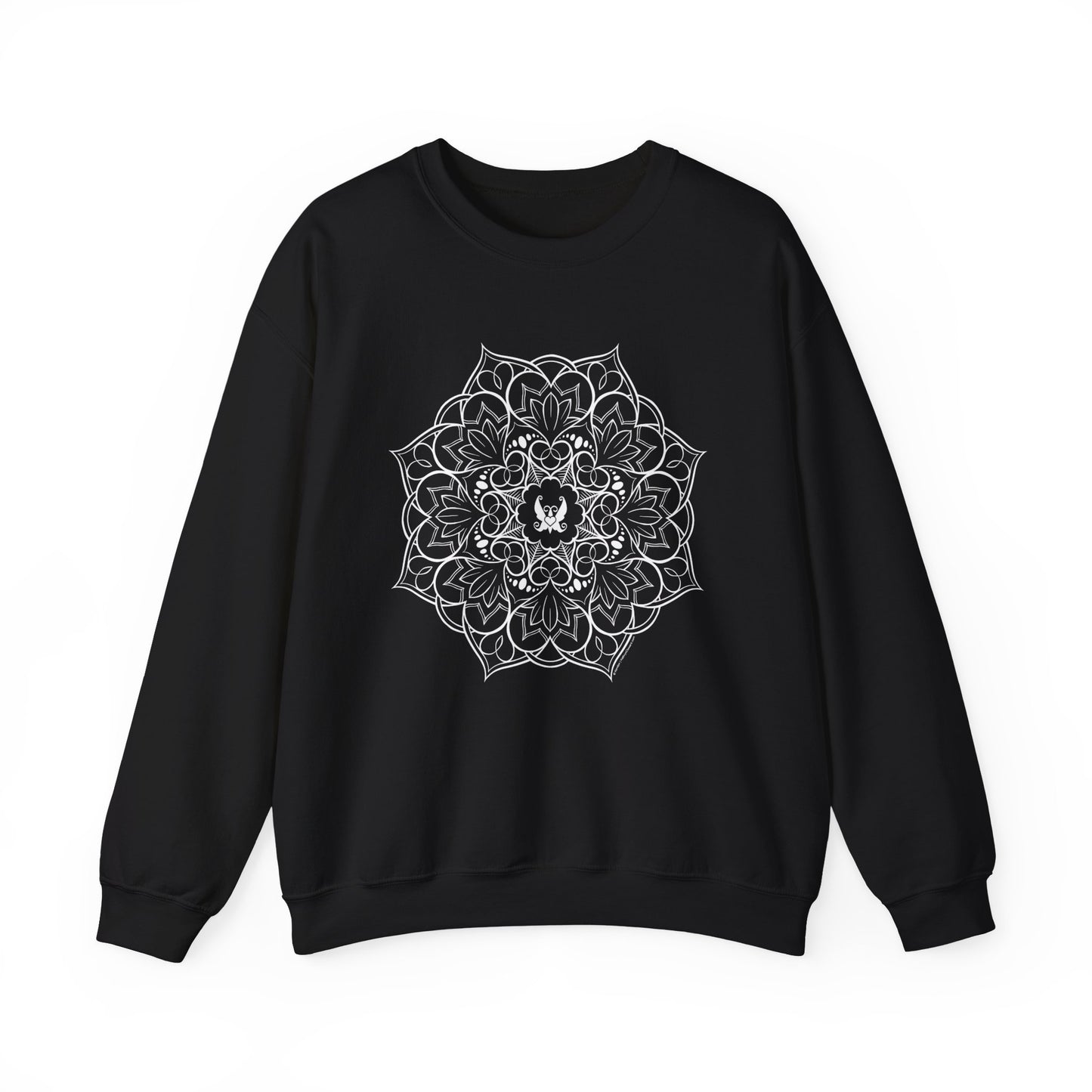 Mandala (White) Heavy Blend™ Crewneck Sweatshirt